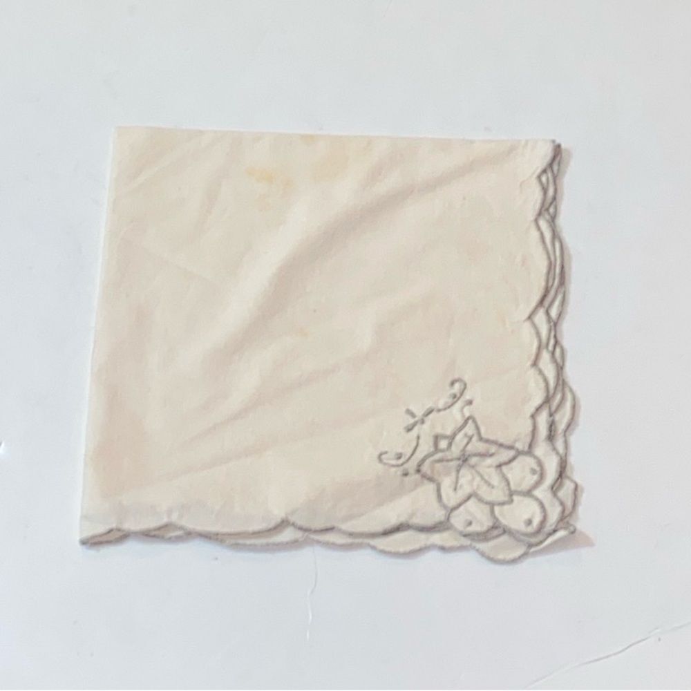 Antique Embroidered Napkin